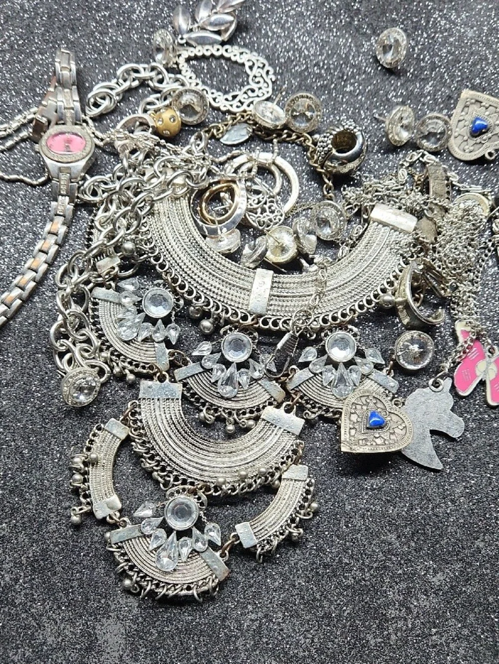 Silver-Tone Broken Or Missing Craft Bag